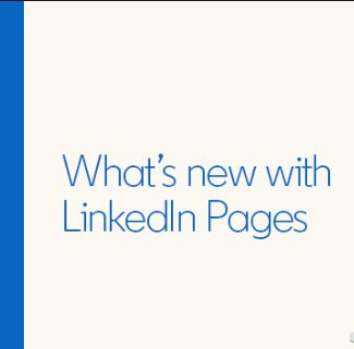 Whats new with LinkedIn Pages